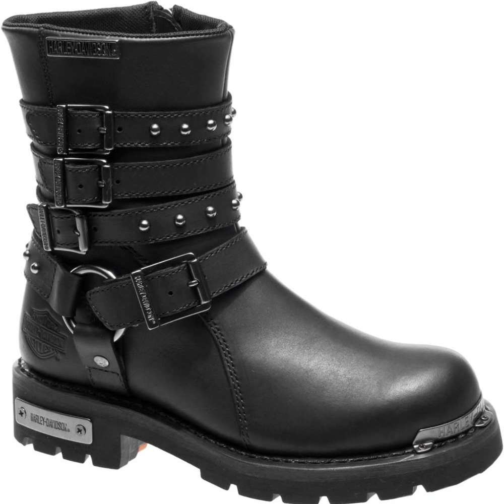Harley-Davidson® Women's Eddington 7-Inch Black Motorcycle Boots D84013